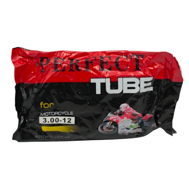 Камера "12" 3.00-12 PERFECT Китай. кривий ніпель фото westvelo.com