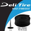 Камера турист 28 presta FV 51.5mm DELI TIRE (32-40) фото westvelo.com