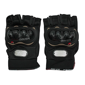 Мото рукавиці (XL) "PRO BIKER" (MCS‑04) чорні (з відкритими пальцями )