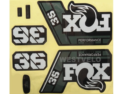 Наклейки на вилку. FOX "прінт 25"