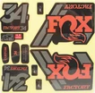 Наклейки на вилку. FOX "прінт 6" фото westvelo.com