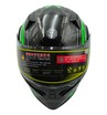 Мото шолом, трансформер (L) DOT "1001-38" чорно-зелений глянцевий, вмонтовані окуляри фото westvelo.com