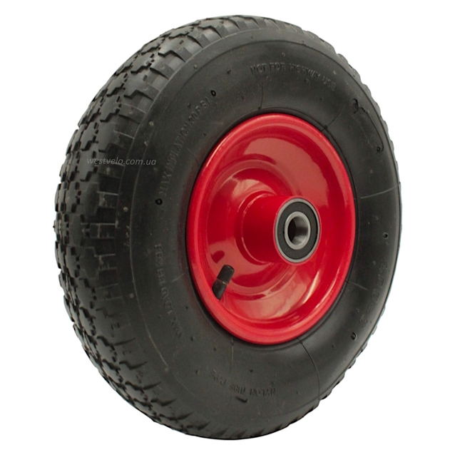 Колесо тачки "6" 4.00-6 під вісь Ø20 (6204 підшипник) фото westvelo.com