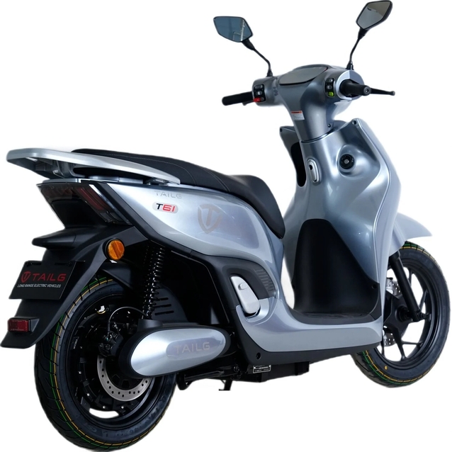 Електроскутер Tailg «T-61» GR-198, двигун 2500W, акумулятор 72V 38Ah графеновий, графітовий, колеса 14" фото westvelo.com