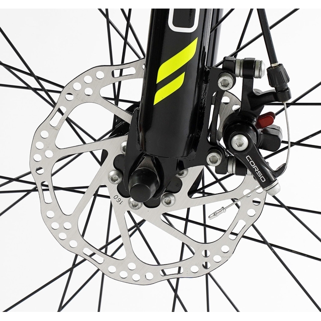 Велосипед 26 ST Corso «GENESIS» T-26430 сталь 13", (к-т Saiguan) жовтий фото westvelo.com