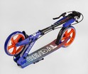 Самокат дитячий 2-х колісний, PU Skyper «RENDAL» NL-11299 синьо-помаранчевий, Ø200mm, AL, ручне гальмо фото westvelo.com