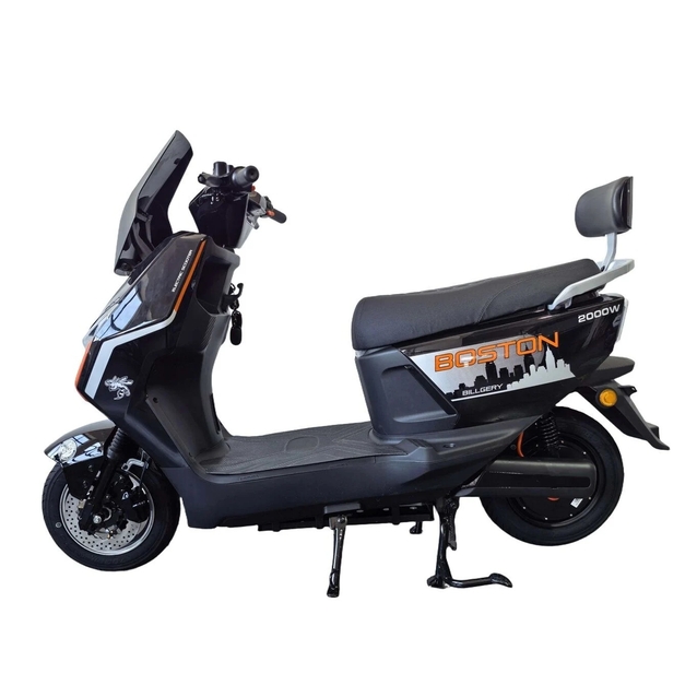 Електроскутер Corso «DEXTER» BT-080941, двигун 2000W, акумулятор 72V 35Ah графеновий, чорний, колеса 10" + 1 ящик. акум фото westvelo.com