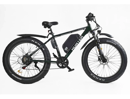 Електрофетбайк 26 AL Corso «HUNTER» HT-87390 алюміній 19", двигун 500W, акумулятор 48V 15Ah літієвий, (к-т SHIMANO) зелений