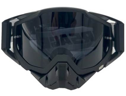 Мото окуляри Кросс-ендуро "MO-1" чорні темна лінза