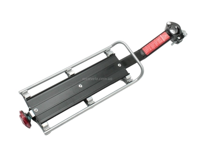 Багажник консольний на трубу сідла, алюміній HS-005, на ексцентрик 135