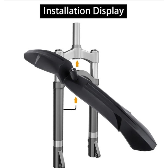 Крила пластик 26-29 Aonuosi-YS 910 (кріплення: зад на тр. сідла, пер. в вилку) фото westvelo.com