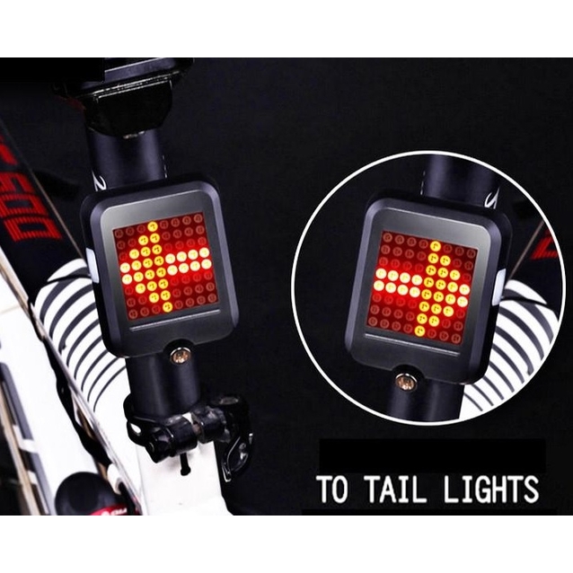 Мигалка + лазер, usb, зад. AQY-0100 з поворотами фото westvelo.com