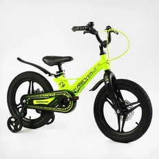 Дитячий велосипед 16 Corso «REVOLT» MG-16095, МАГНІЄВА рама, неоново-жовтий