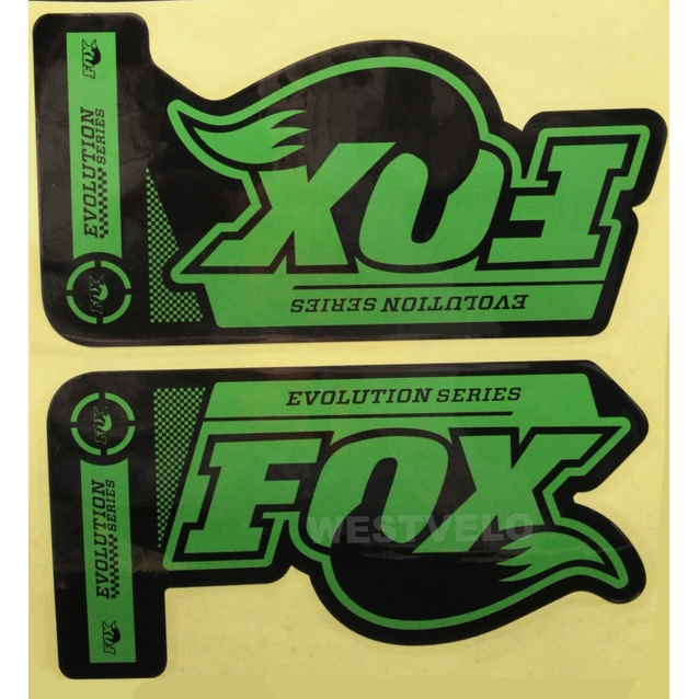 Наклейки на вилку. FOX EVOLUTION "прінт 10" фото westvelo.com