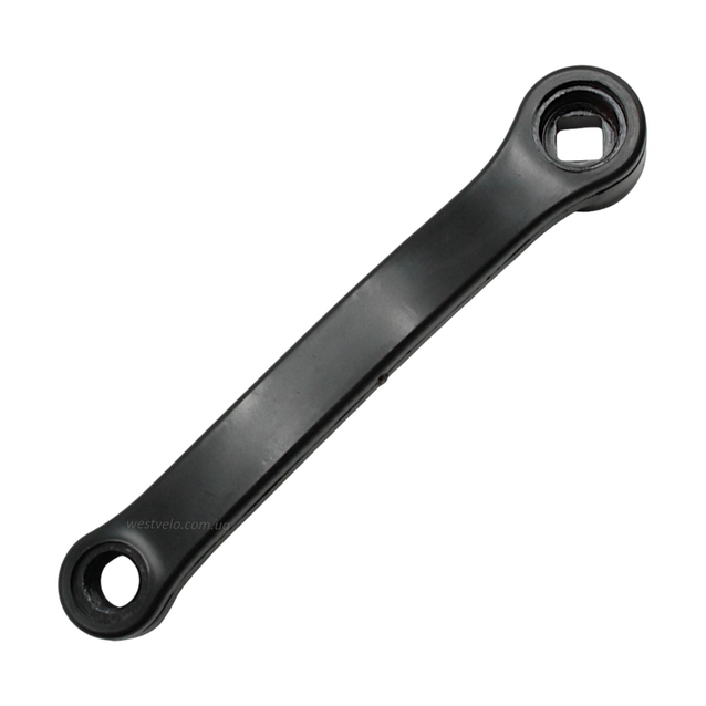 Шатун лівий мтв сталь-пластик чорний на квадрат L-170мм. фото westvelo.com