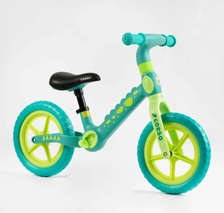 Велобіг 12 Corso, колеса - EVA (піна), нейлонова рама CS-12530 бірюзово-салатовий