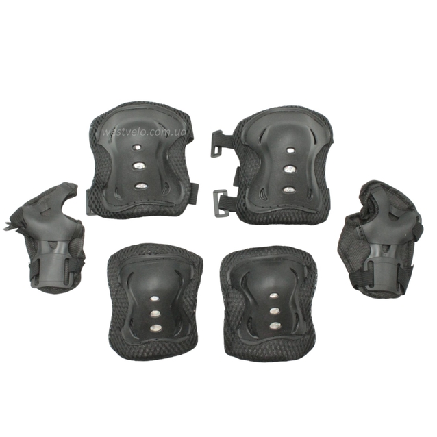 Комплект дитячого захисту у сітці 610, чорний фото westvelo.com