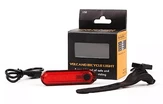 Мигалка на usb зарядку зад №056 VOLCANO червона з акумулятором (362) фото westvelo.com