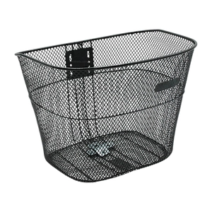 Кошик металевий сіточка чорний (без кріплення на руль)