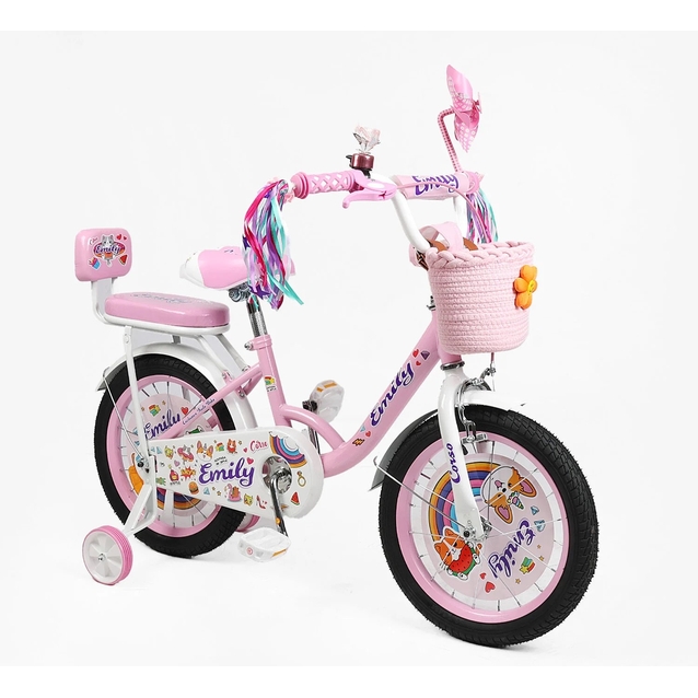 Дитячий велосипед 16 ST Corso «EMILY» ML-76369 рожевий фото westvelo.com