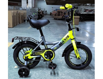 Дитячий велосипед 12 ST Corso «MAXIS» MX-11012 сіро-жовтий
