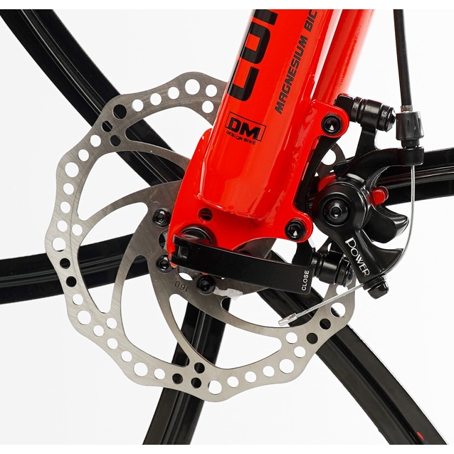 Велосипед 24 MG Corso «MAGNUM» MN-24255 магній 11", (к-т SHIMANO) біло-червоний фото westvelo.com