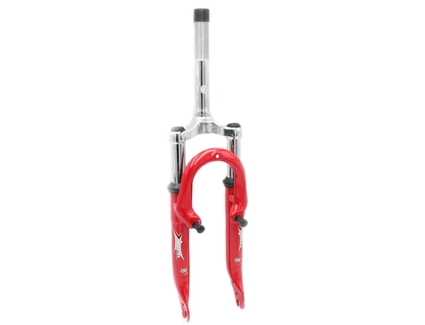 Вилка 20 аморт. різьб. LOGAN №720 V-brake шток L-180mm р.з L-85mm червона