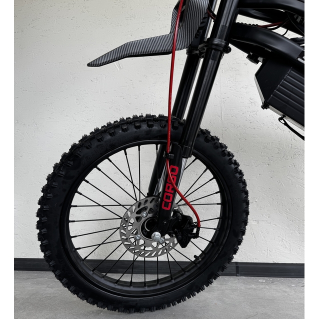 Електродіртбайк Corso «STORM» E-2500 Trail SR-74640 двигун 2500W, акумулятор 60V 27Ah літієвий, чорний, колеса 17" фото westvelo.com