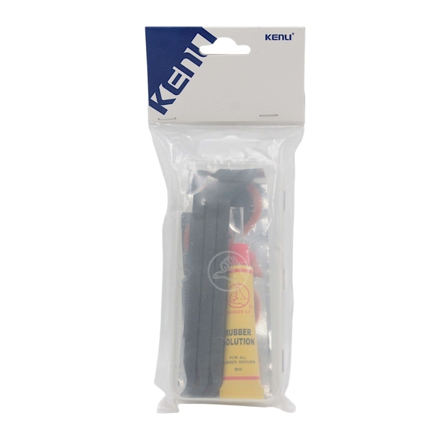 Латки + клей (8ml) + монтажка бортування пластик (3шт) Kenli KL-7022, 11 ел-тів фото westvelo.com