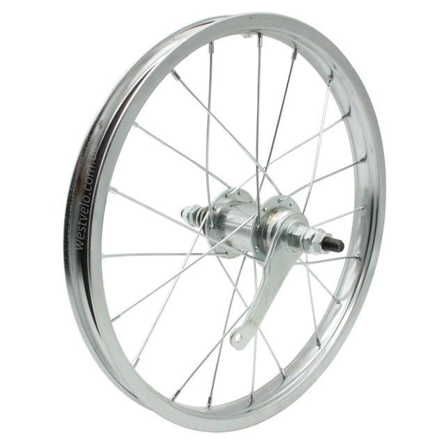Колеса 16 обід нікель, перед + зад з втулкою Falcon + к-т. з фліпером. фото westvelo.com