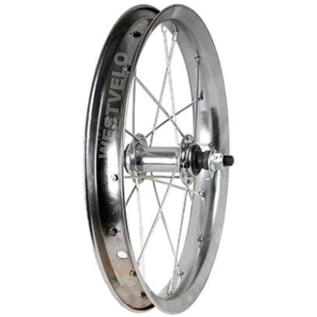 Колесо 14 перед обід нікель фото westvelo.com