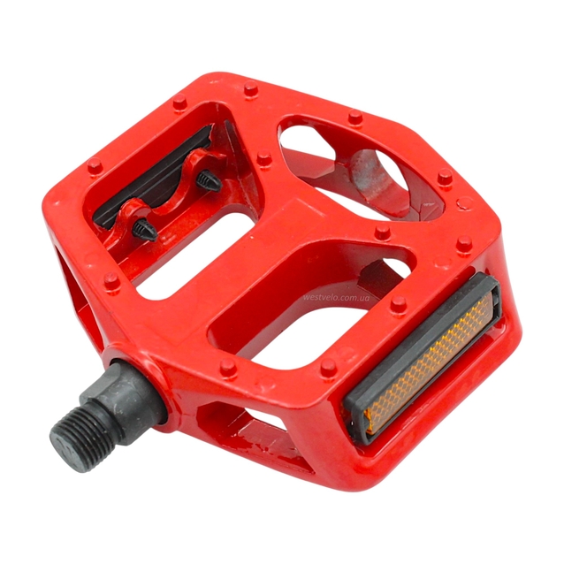 Педалі алюміній № 807 лопата, червоні фото westvelo.com