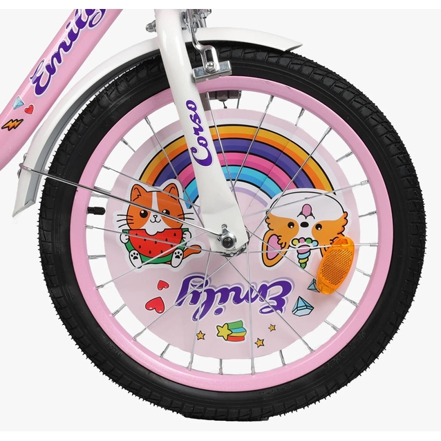 Дитячий велосипед 18 ST Corso «EMILY» ML-19256 рожевий фото westvelo.com