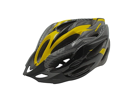 Вело шолом "TK Sport" 073 (56 см) з мигалкою, чорно-жовтий