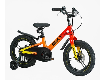 Дитячий велосипед 16 MG Corso «SKY» SK-16920, магнієва рама, помаранчево-червоний