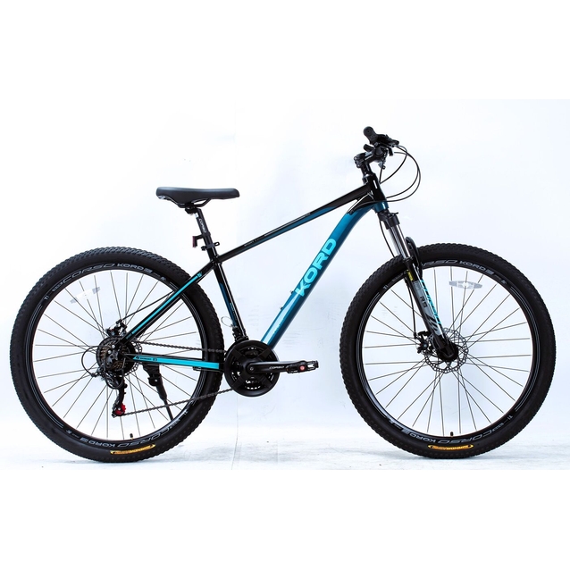 Велосипед 29 AL Corso «KORD» KD-29337 алюміній 17", (к-т SHIMANO) чорно-синій фото westvelo.com