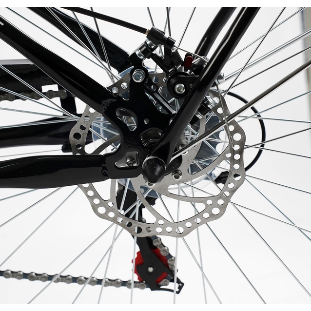 Міський велосипед 26 ST Corso «POLARIS» PS-80110 сталь 16,5", (к-т SHIMANO) чорний (+к/к/б) фото westvelo.com