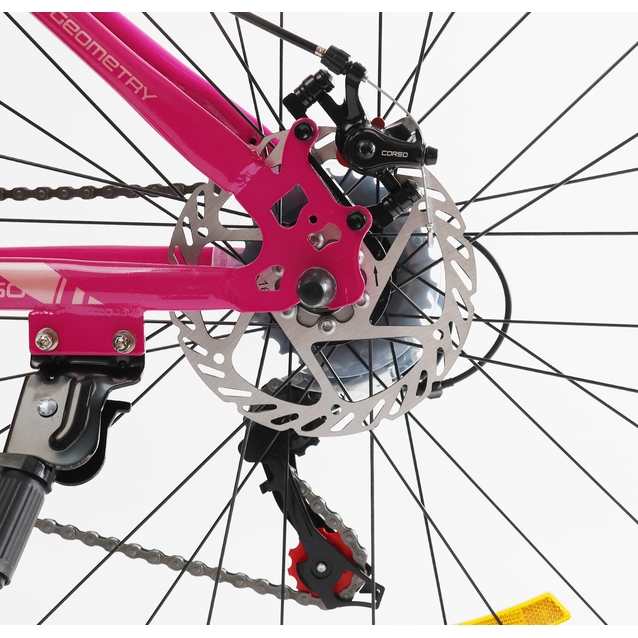 Велосипед 27.5 ST Corso «AMBER» MB-45744 сталь 15", (к-т SHIMANO) рожево-білий фото westvelo.com