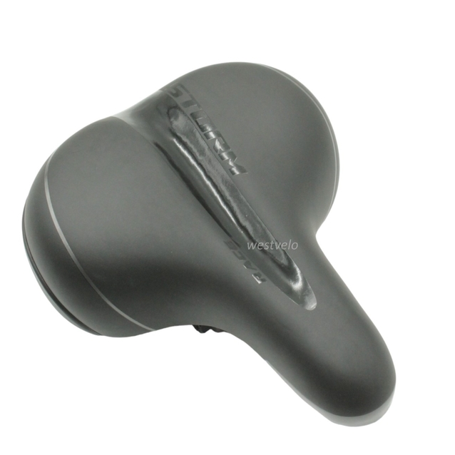 Сідло на пружинах № 831 "Storm" чорно-сіре фото westvelo.com