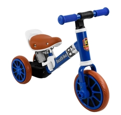 Дитячий велосипед 3-х колісний 2в1, колеса - EVA (піна) BestTrike 96021 синьо-біло-коричневий