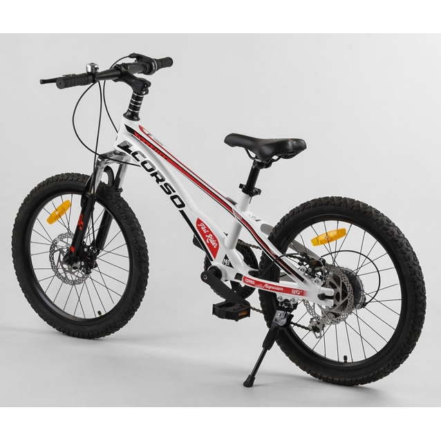 Велосипед 20 MG Corso «SPEEDLINE» MG-56818 магній 11", (к-т SHIMANO) білий фото westvelo.com