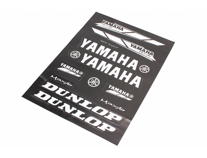 Наклейки "Yamaha / Dunlop" 11 шт (23х32мм), на планшеті
