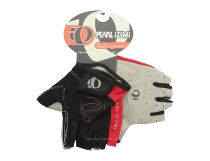 Рукавиці "L" PEARL iZUMi чорно-червоні (356)