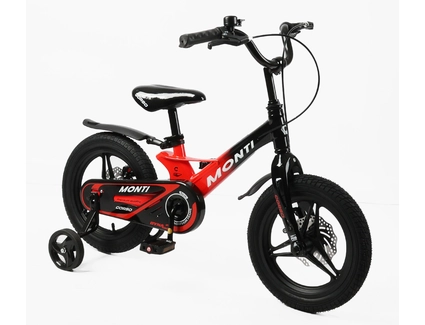 Дитячий велосипед 14 MG Corso «MONTI» MT-14887, магнієва рама, чорно-червоний