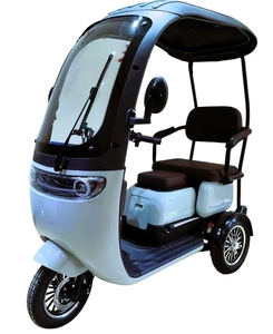 Трицикл Corso «HANDY» HD-74410, двигун 800W, акумулятор 72V/20Ah, блакитний + 1 ящик. акум, колеса 10"