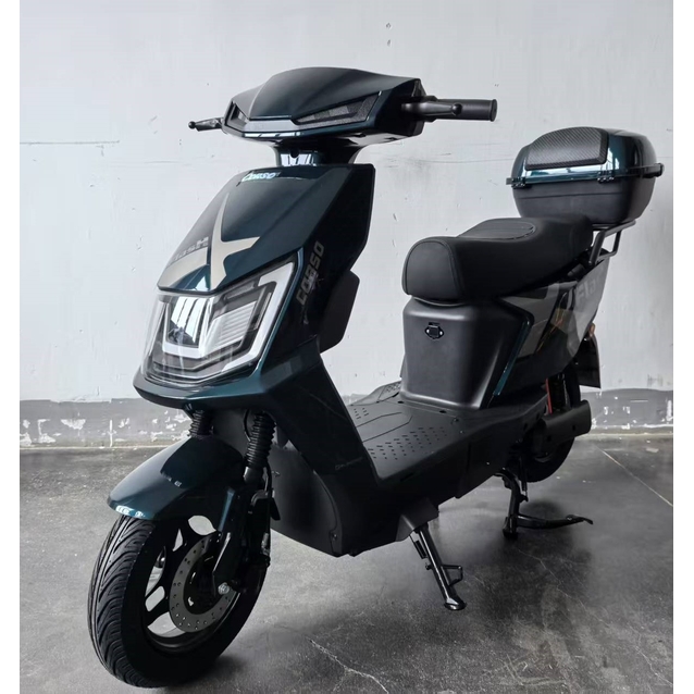 Електроскутер Corso «FLASHX» FL-946117 двигун 1200W, акумулятор 72V/23Ah графеновий, зелений, колеса 10" + 1 ящик. акум фото westvelo.com