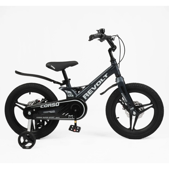 Дитячий велосипед 16 MG Corso «REVOLT» RV-16200, магнієва рама, графіт матовий фото westvelo.com