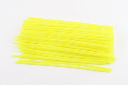 Трубки на спиці Ø4мм L-240мм, жовтий (72шт)