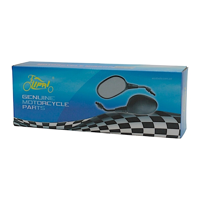 Дзеркало заднього виду П'ятикутні LIPAI (MATRIX) (M8-10 R+R+L) кріплення болти фото westvelo.com