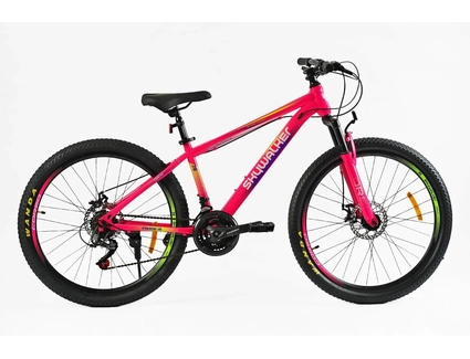 Велосипед 26 ST Corso «SKYWALKER» SW-26615 сталь 15", (к-т SunRun) рожевий